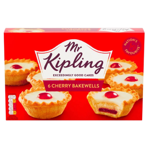 Mr Kipling 6 Cherry Bakewells