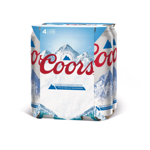Coors 4 x 500ml 4%