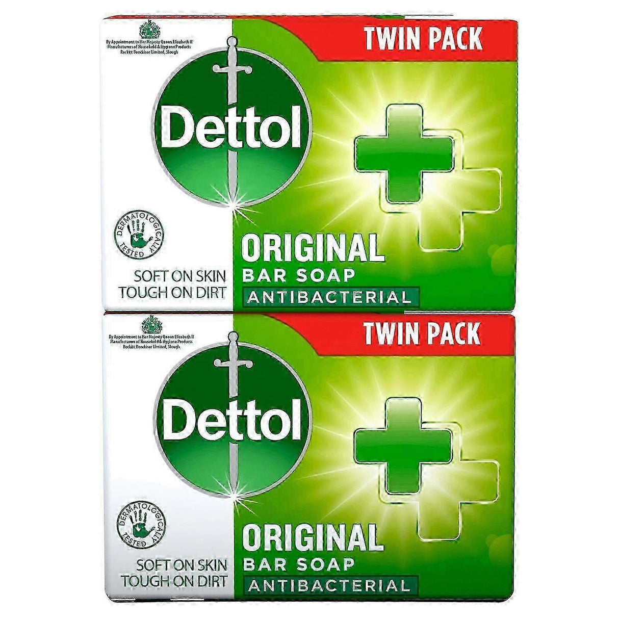 Dettol Bar Antibacterial Soap Twin Pack 2 x 100g