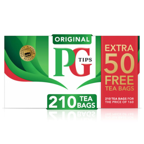 PG Tips 160 + 50 Free