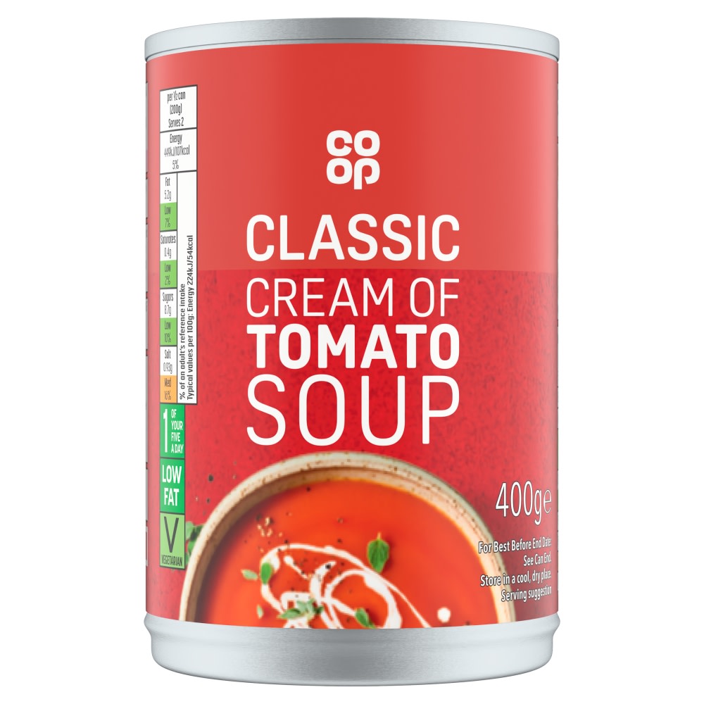 Co-op Cream Of Tomato Soup 400g