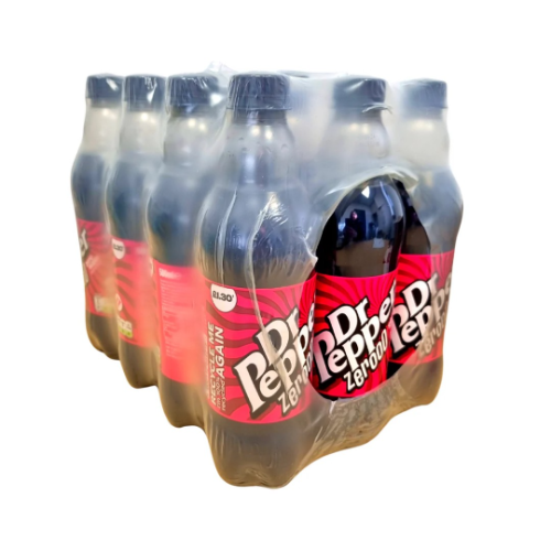 BULK DEAL Dr Pepper Zero 500ml PET x 12 Bottles