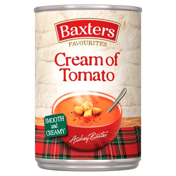 Baxter’s cream of tomato soup 400g