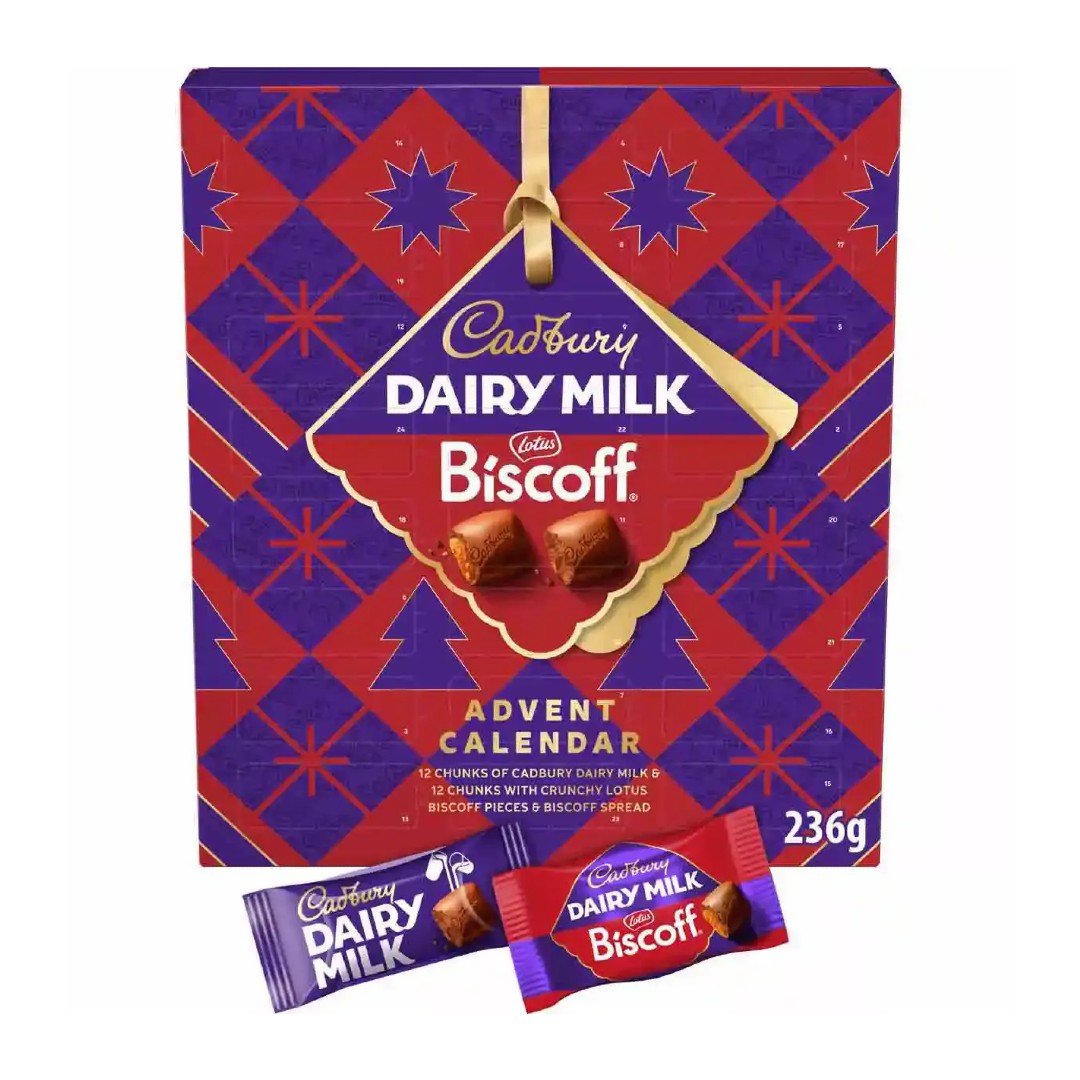 Cadbury Dairy Milk Biscoff Chunk Advent 236g