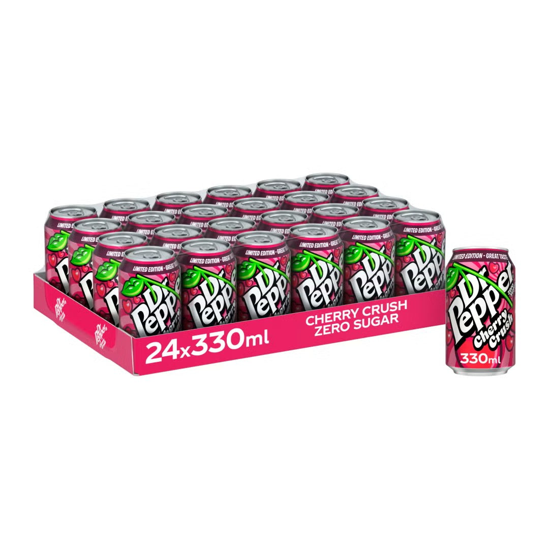 BULK DEAL Dr Pepper Cherry Crush Zero 24 x 330ml
