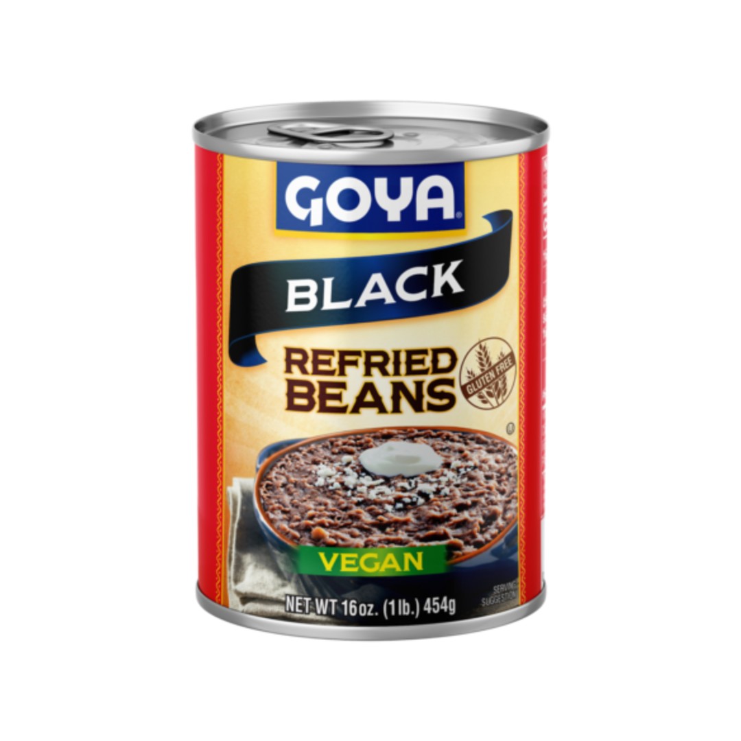 Goya Black Refried Beans 12x454g