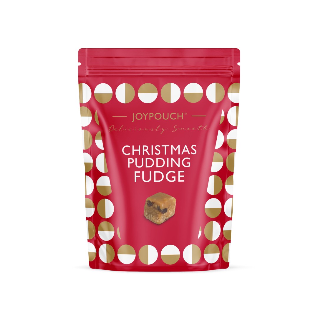 Joypots Christmas Pudding Fudge Pouch 100g