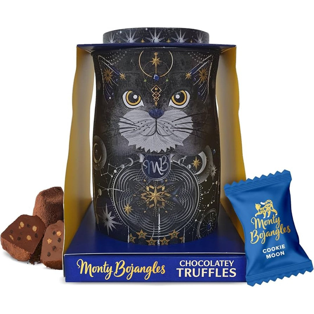 Monty Bojangles Cosmic Cat Tin Filled with Cocoa Dusted Chocolate Truffles 135g
