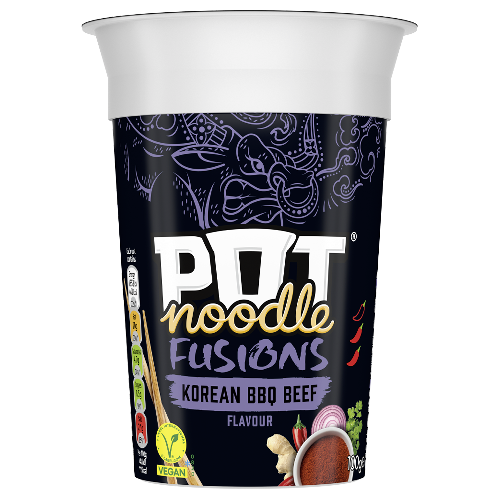 Pot Noodle Fusions Korean BBQ Beef 100g