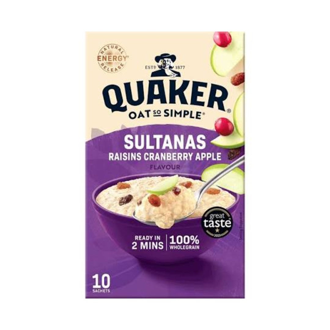 Quaker Oat So Simple Sultanas, Raisins, Cran & Apple 10 Sachets