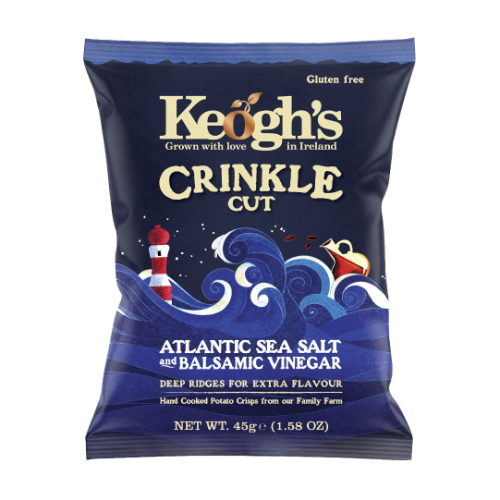 Keoghs Crinkle Atlantic Sea Salt & Balsamic Vinegar 125g