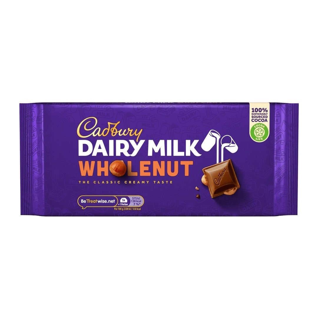 Cadbury Dairy Milk Wholenut 180g