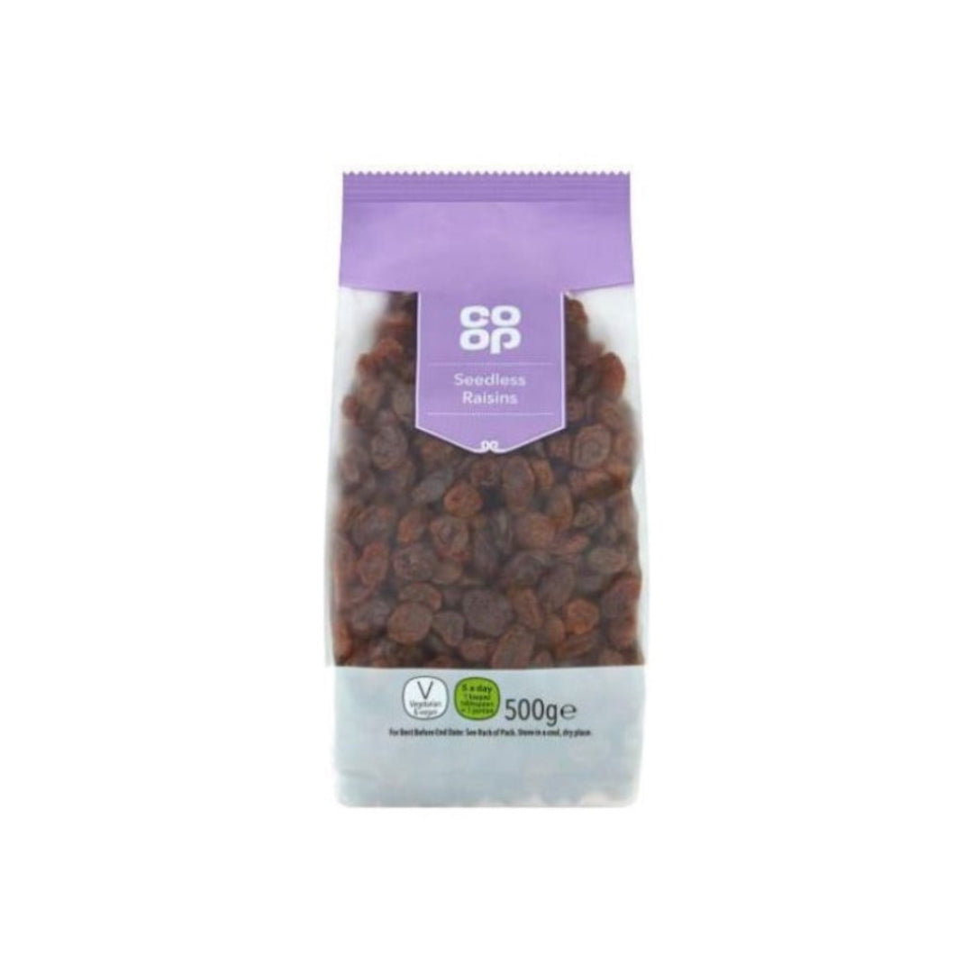 Co-op Seedless Raisins 500g