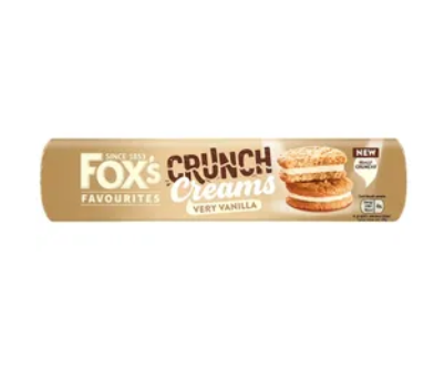Foxs Favourites Very Vanilla Crunch Creams 200g