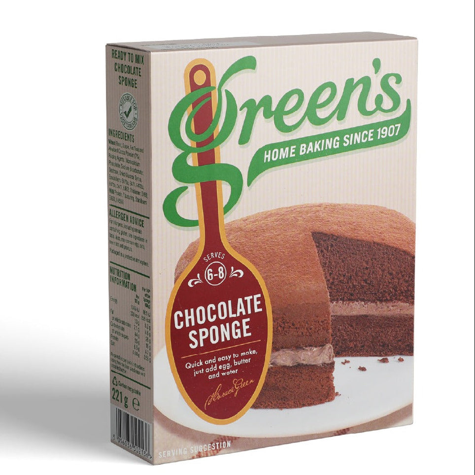 Greens Chocolate Sponge Cake Mix 221g