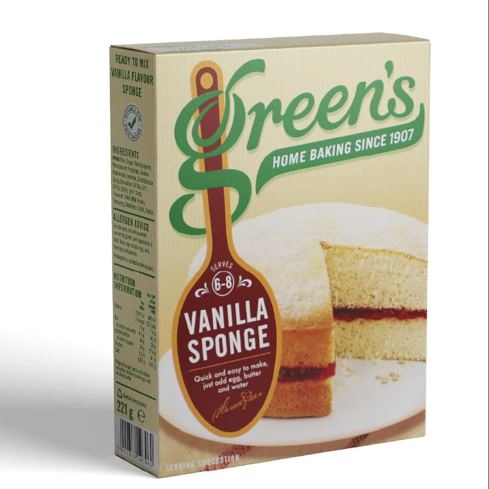 Greens Vanilla Sponge Cake Mix 221g