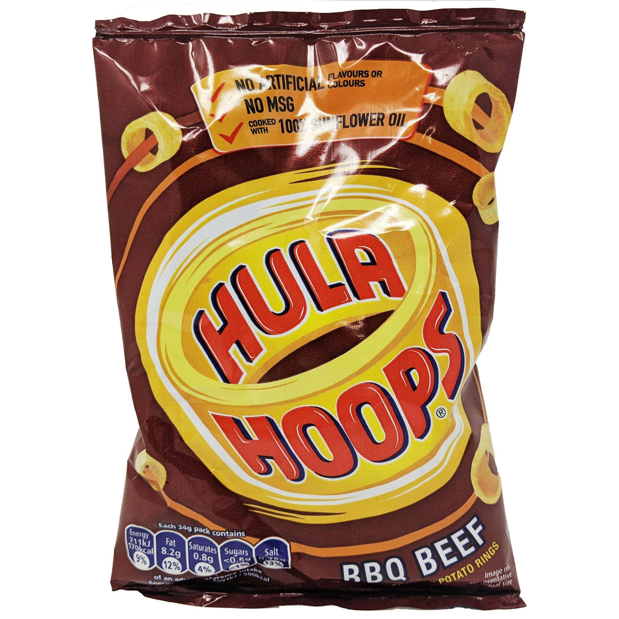 Hula Hoops BBQ Beef 34g