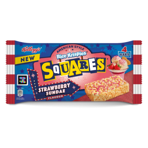 Kelloggs Rice Krispie Square Strawberry 4 pack