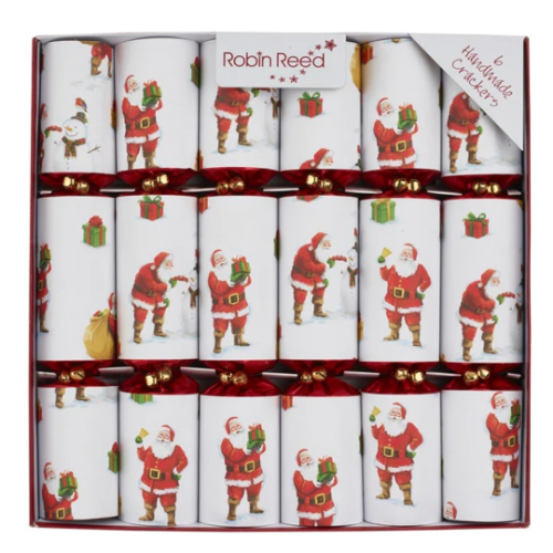 Robin Reed \"Trad Santa\" 6 x 12\" Christmas Crackers (62416)
