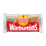 Warburton Toasting Muffins x 4