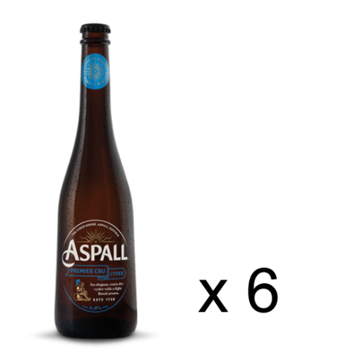 Aspall Premium Cru Cider 6.8% 6 x 500ml bottles