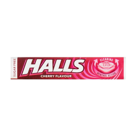 Halls Menthol Action Cherry Lozenges 32g