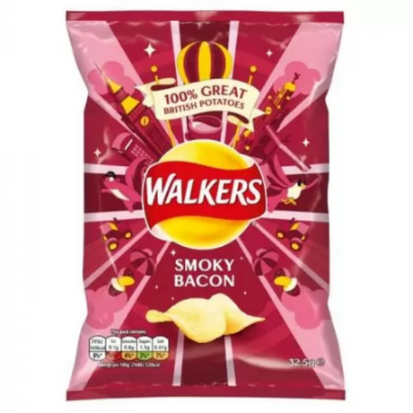 Walkers Smoky Bacon 32.5G