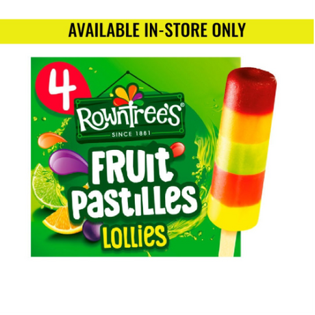 Rowntrees Fruit Pastilles Ice Lollies 4pk