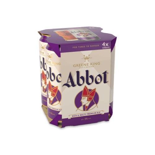 Greene King Abbot Rich & Malty Premium Ale 4 x 500ml
