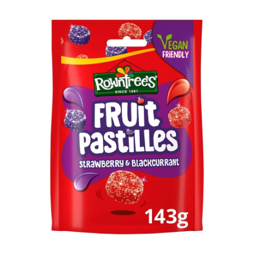 Rowntree Fruit Pastilles Red & Black 143g