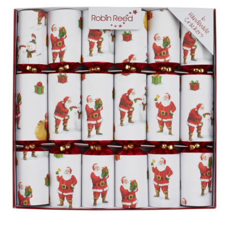 Robin Reed "Santa" 6 x 12" Traditional Xmas Crackers