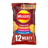 Walkers Meaty Variety Crisps 12 x 25g Bags
