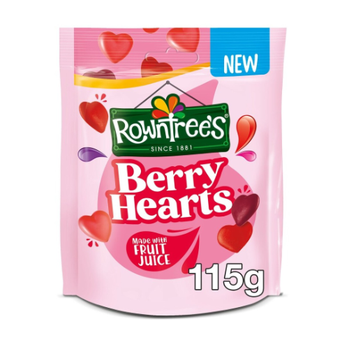 Rowntree Berry Hearts 115g