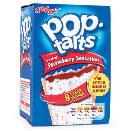 Kelloggs Pop Tarts Strawberry Sensation x 8