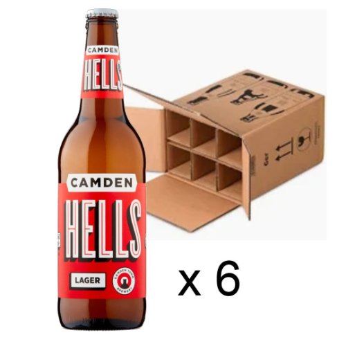 Camden Hells Lager 6 x 500ml bottles 4.6%