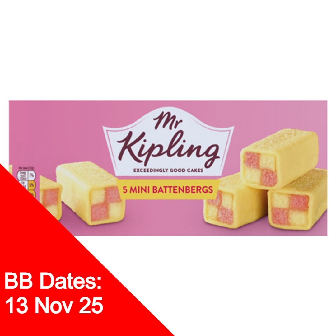 Mr Kipling 5 Mini Battenbergs
