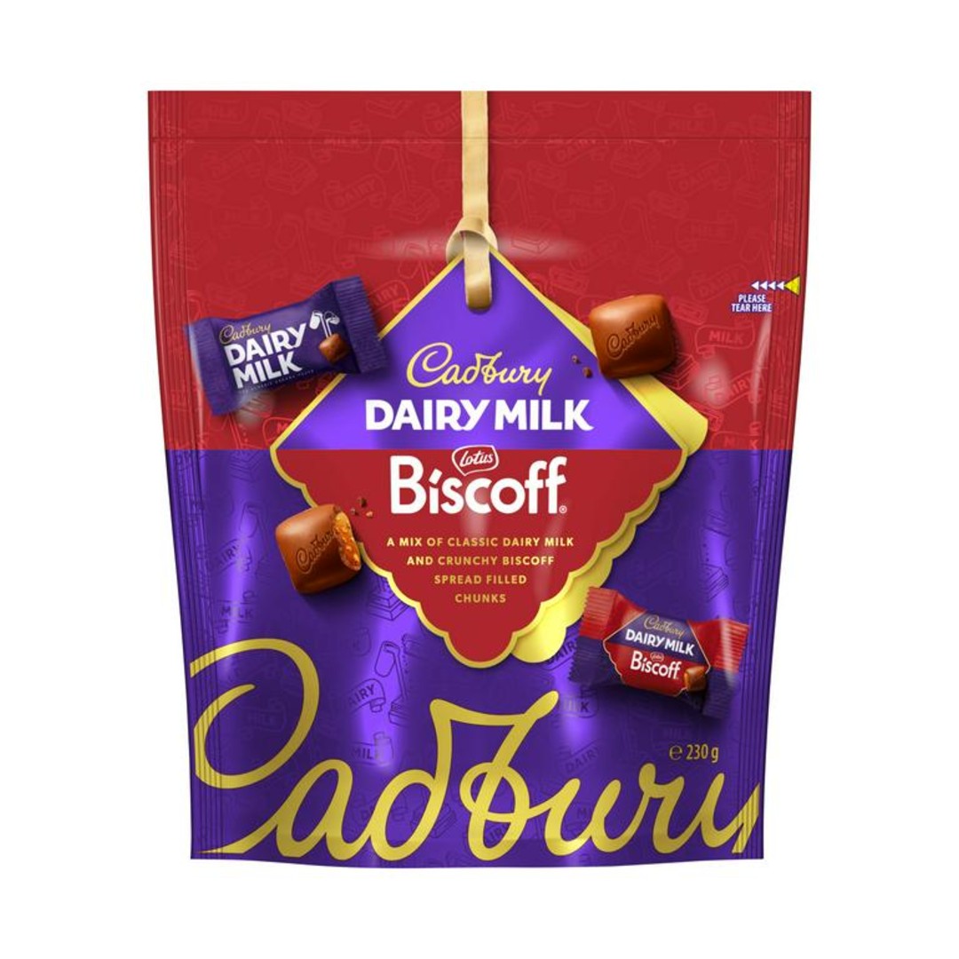 Cadbury Dairy Milk Biscoff Pouch 230g