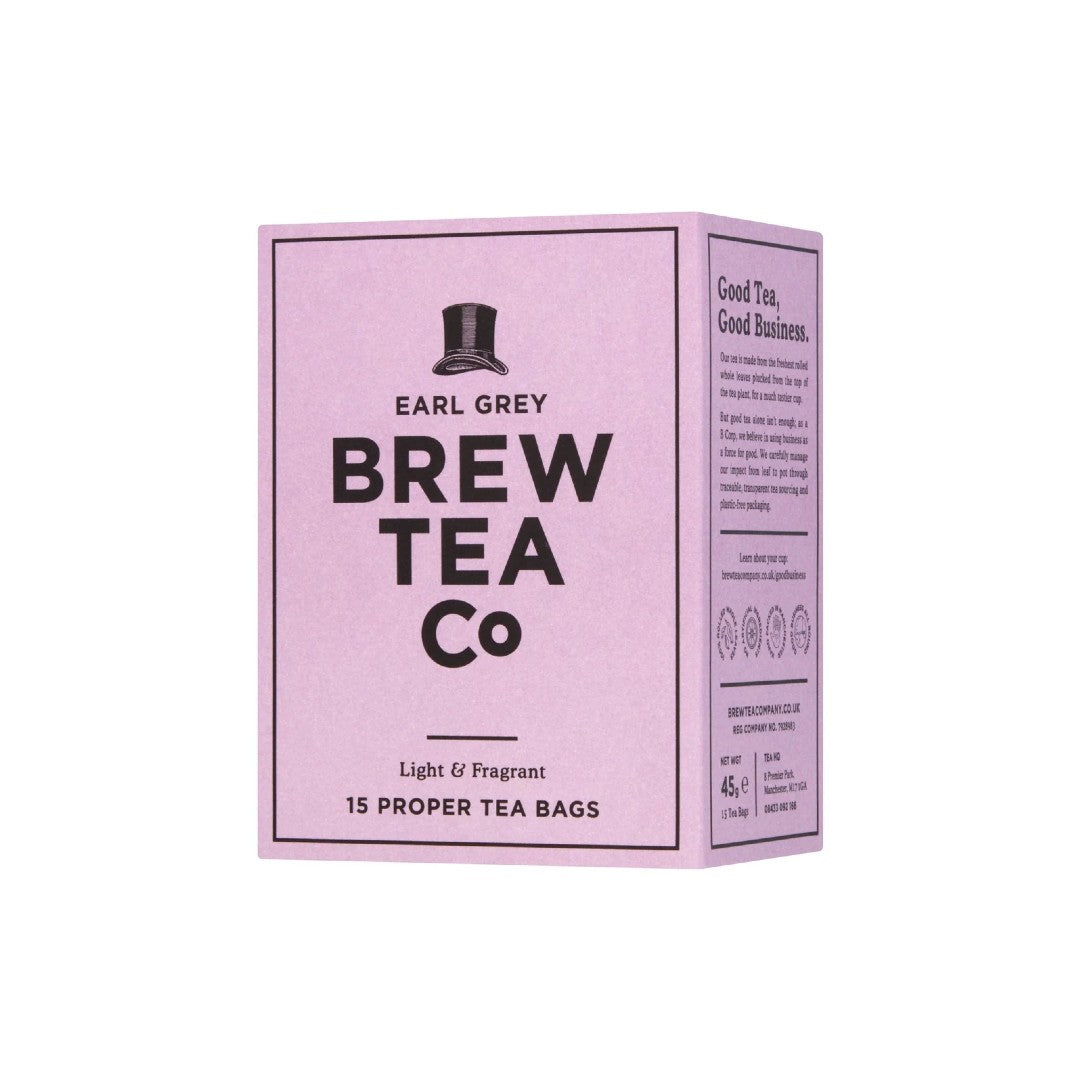 Brew Tea Co Earl Grey Tea Bags 15 Bags 75g