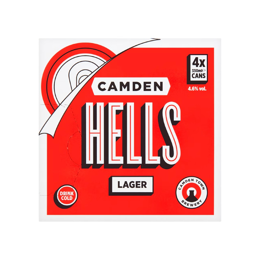 Camden Hells Lager 4 x 330ml 4.6%