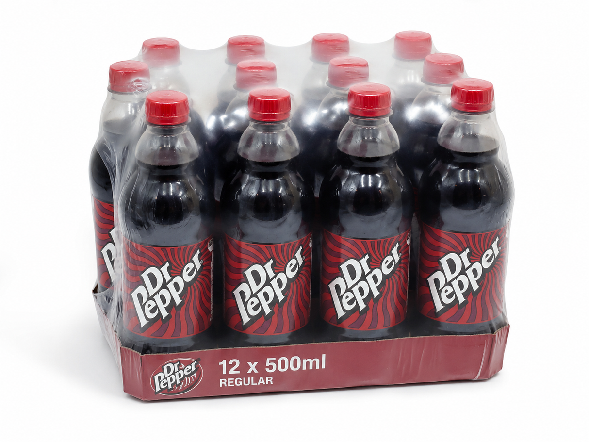 Dr Pepper Regular 500ml PET x 12 Bottles