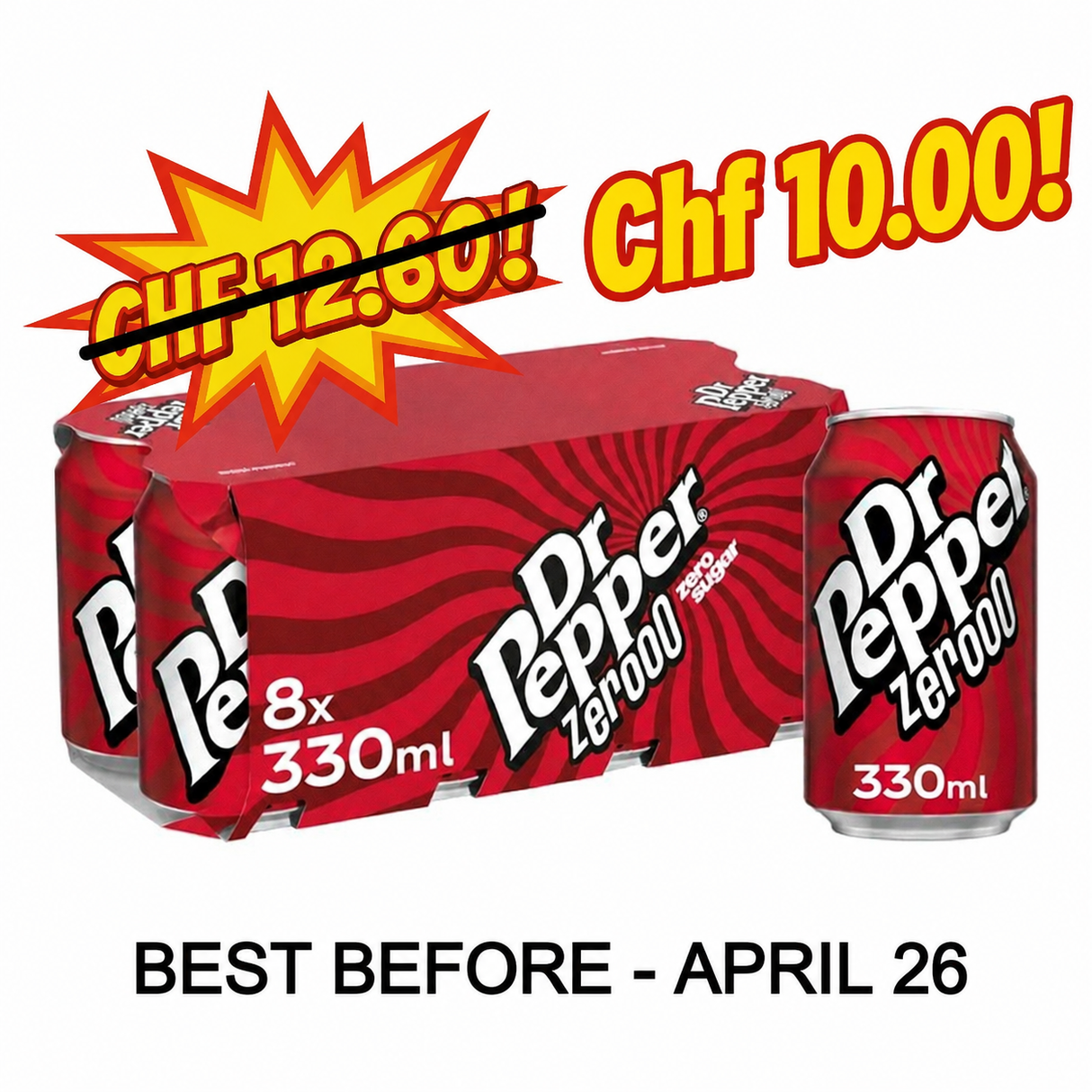 Dr Pepper Zero 8 x 330ml