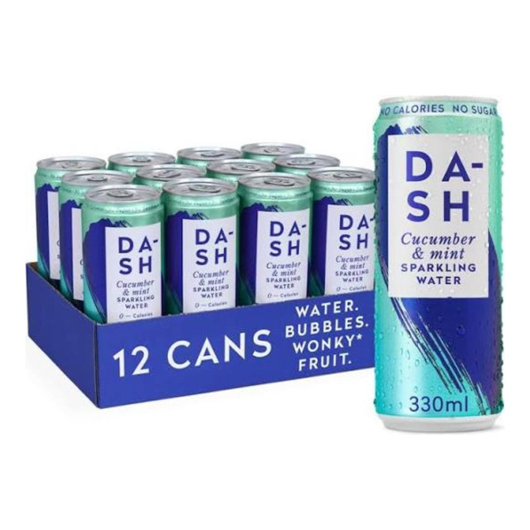 Dash Cucumber & Mint Sparkling Water 330ml x 12