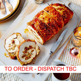 Turkey & Stuffing Roulade rolled with thin layers of lardon strips 1kg