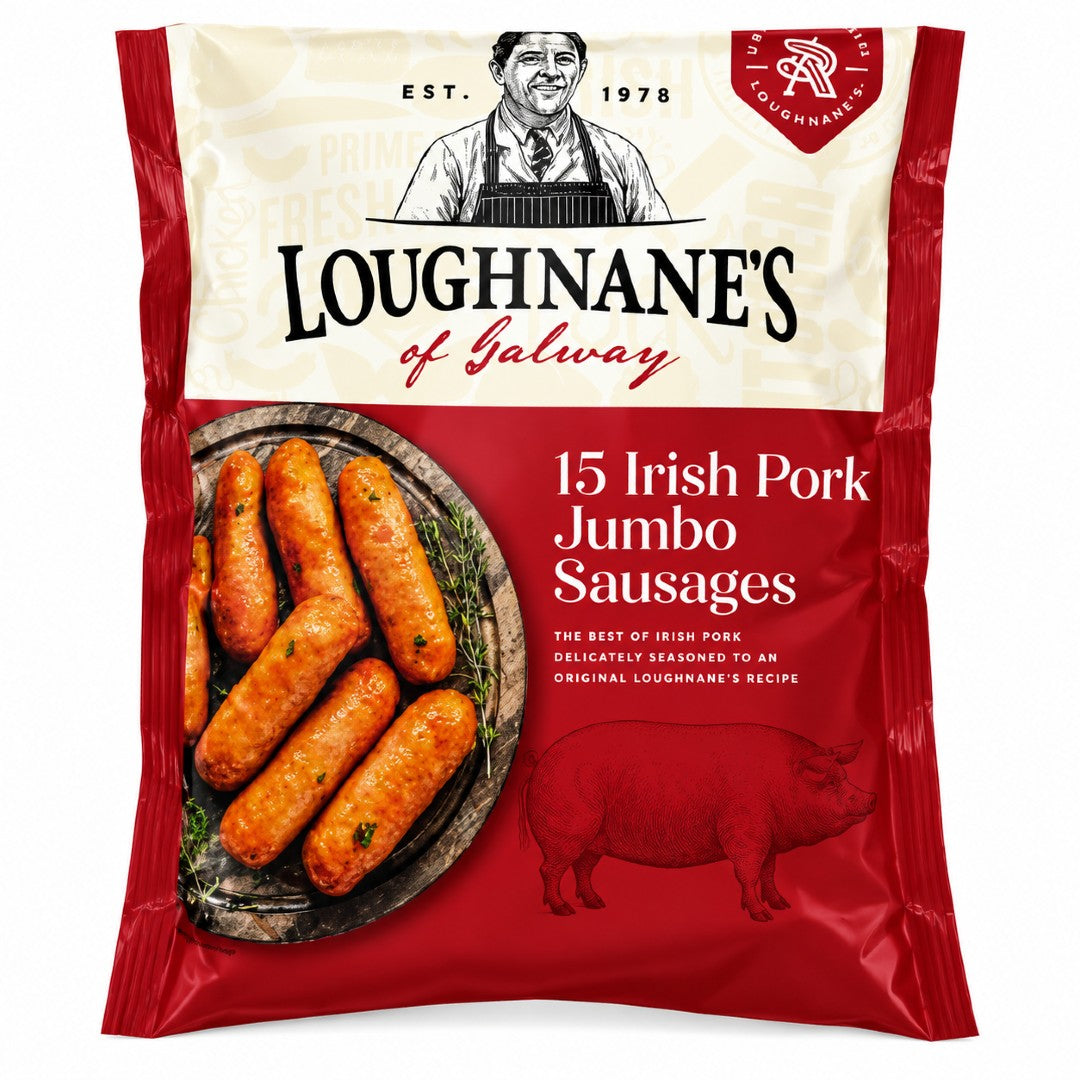 Loughnane's 15 Irish Pork Jumbo Sausages 750g