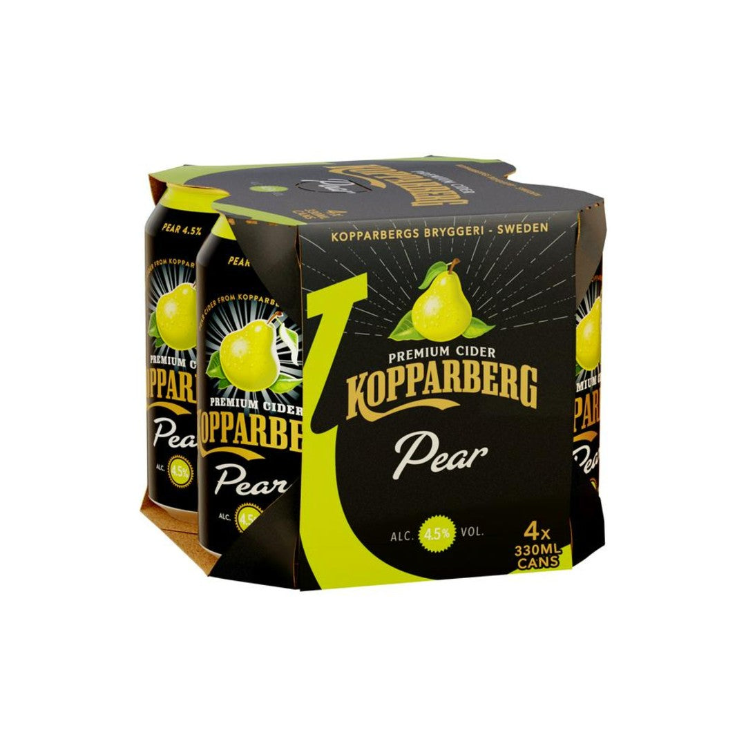 Kopparberg Pear Cider 4.5% 4 x 330ml cans