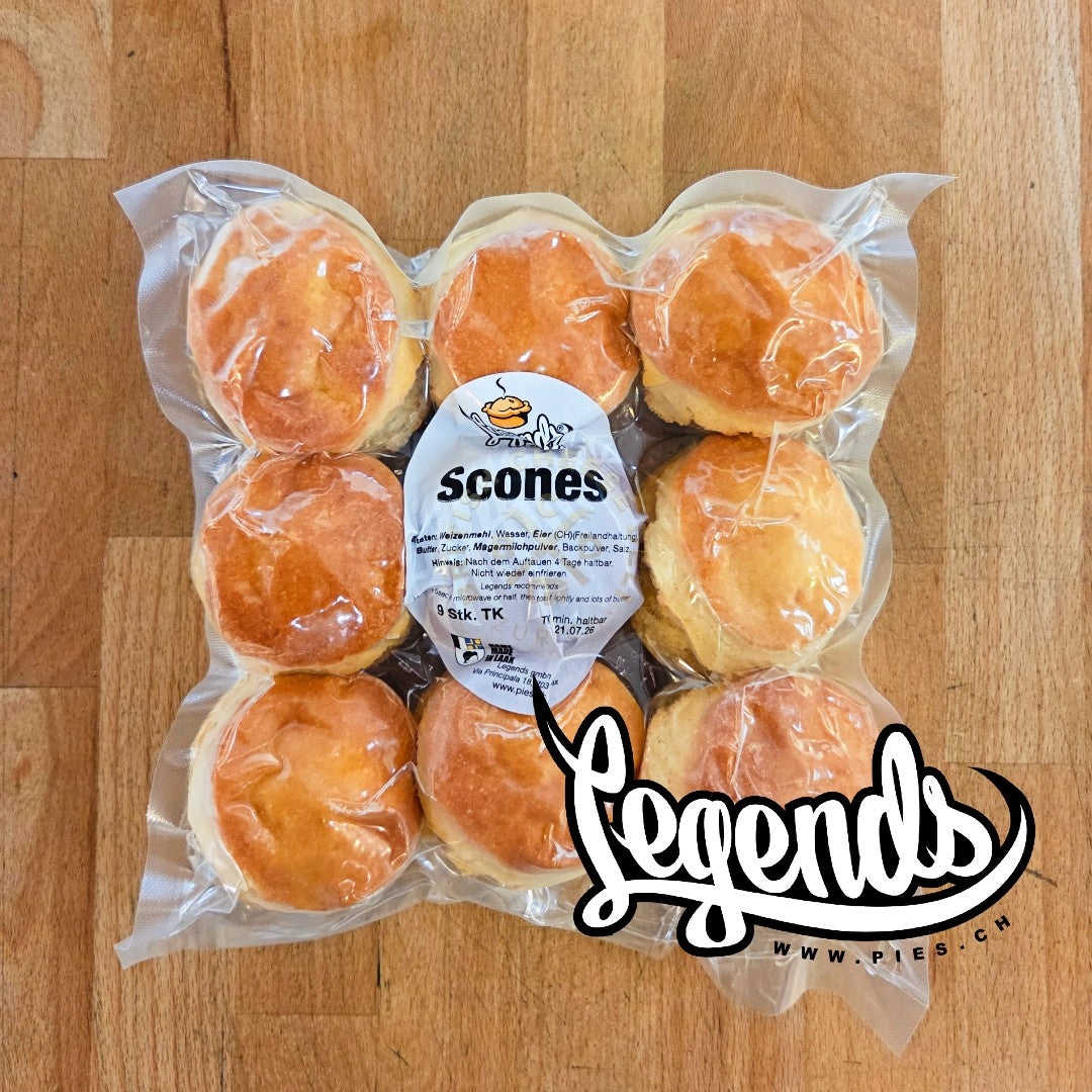 9 x Legends Plain Scones
