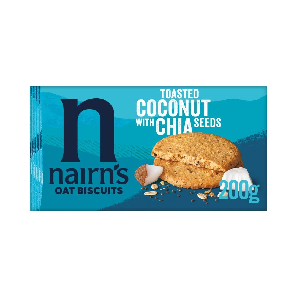 Nairn's Coconut & Chia Oat Biscuits 200g