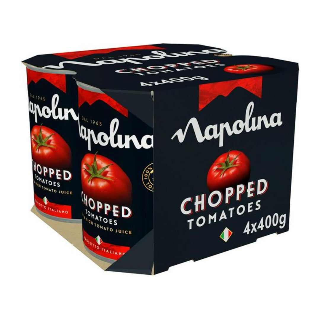Napolina Chopped Tomatoes 4Pk 4X400G