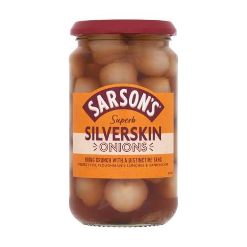 Sarsons Sweet & Mild Silverskin Onions 460g