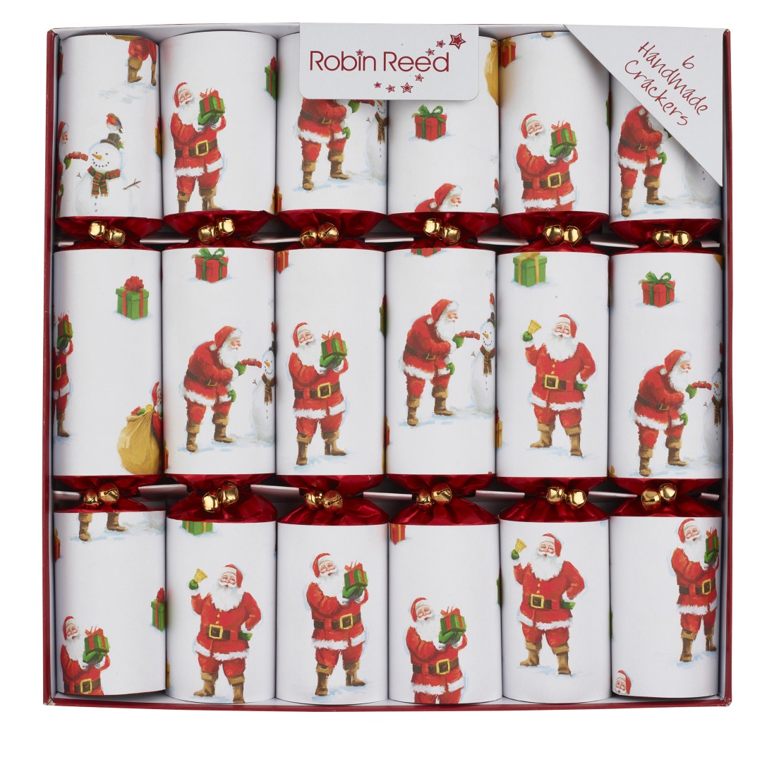 Robin Reed \"Santa\" 6 x 12\" Traditional Xmas Crackers
